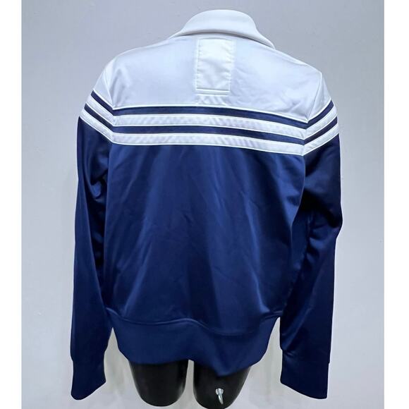 VTG ABERCROMBIE & FITCH Varsity Track Jacket Sz M  A92 Shield Patch Preppy Y2K - Picture 2 of 6